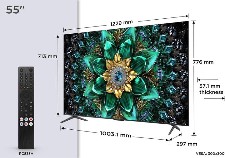 Actual product image TCL 55Q6C (55", Mini-LED, 4K, 2025)