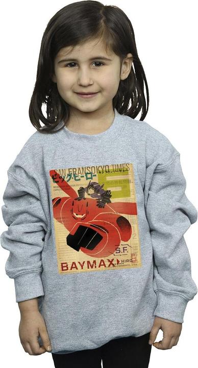 Image du produit Disney - Sweat BIG HERO BAYMAX FLYING BAYMAX NEWSPAPER - Fille (116)