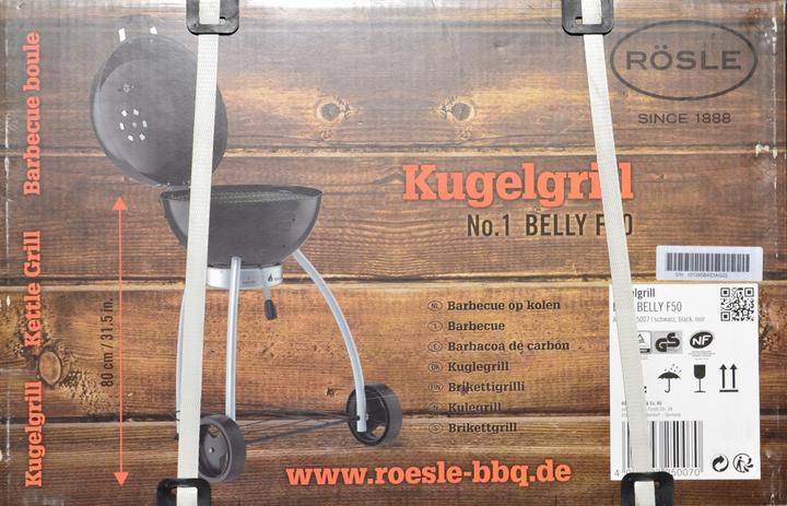 Image du produit Rösle Barbecue au charbon de bois NO.1 BELLY F50 noir (50 cm)