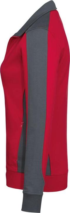Actual product image Hakro Ladies Sweat Jacket Contrast Perf ormance red/anthracite Gr.XXL (XXL)