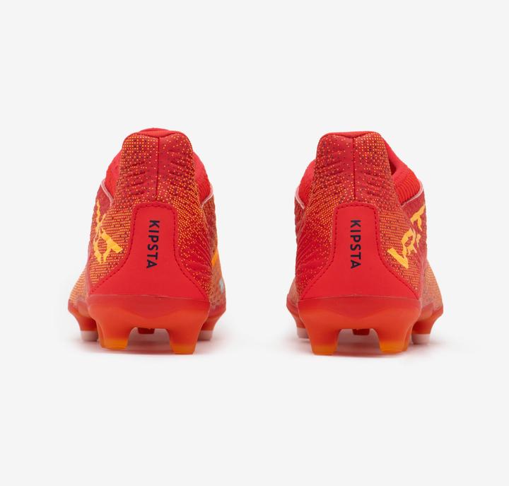 Actual product image Kipsta Kids' Lace-Up Football Boots Viralto III FG - Red (33)
