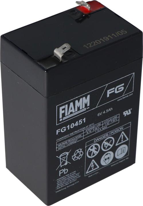 Actual product image Fiamm APC RBC1 Battery, APC Back-UPS, Model BK200BI (6 V, 4.50 Ah)