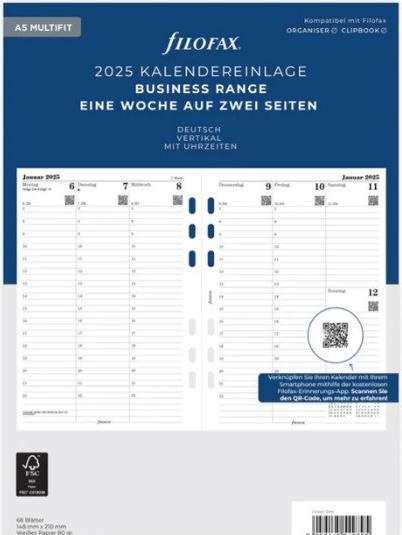 Produktbild Filofax Kalendereinlage (A5, Deutsch)