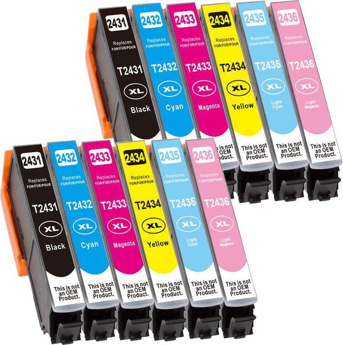 Image du produit Hermex Cartouche d'encre compatible XL pour Epson Expression Photo XP-970 (M, Y, CF, C, PC, PM)
