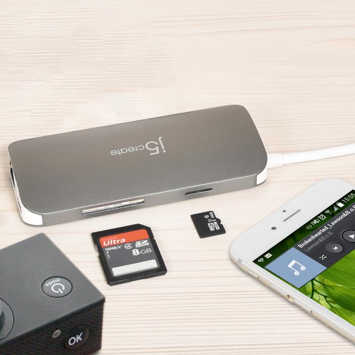 Produktbild j5Create Dockingstation JCD383 (USB-C, 5 Ports)