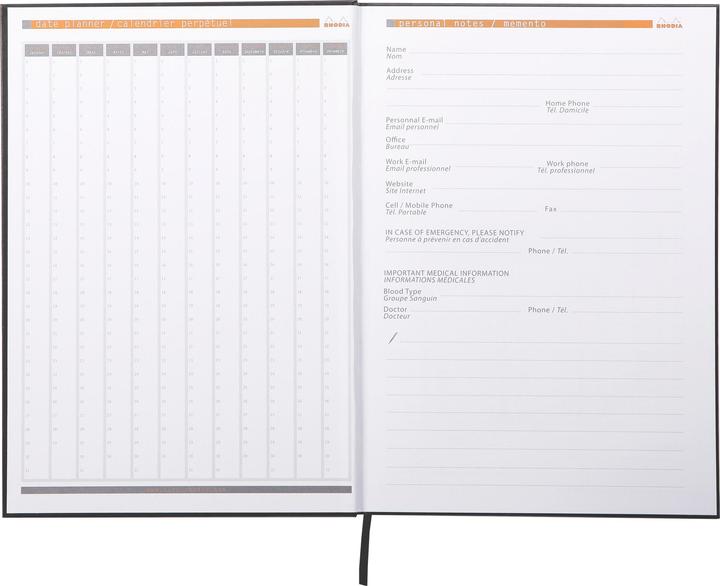 Produktbild Rhodia Notizbuch-/heft Rhodiactive (A4, Kariert, Harter Einband)