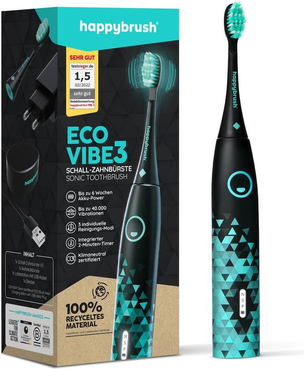 Actual product image happybrush StarterKit Schall Vibe 3 (Sonic toothbrush)