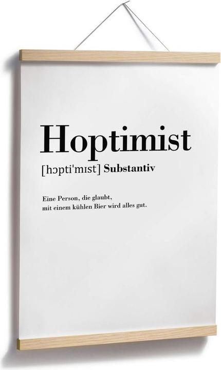 Produktbild Trenddeko Grammatik - Hoptimist (30 x 40 cm)