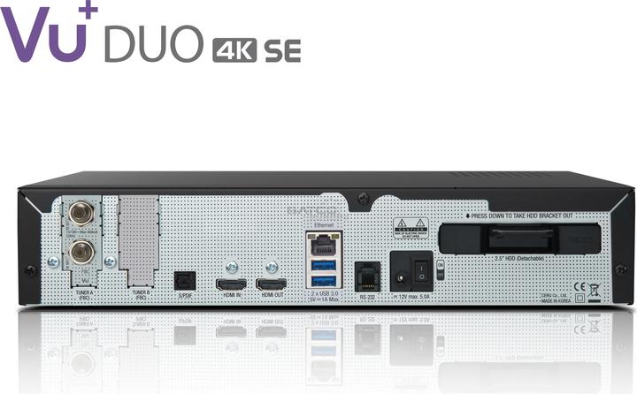 Produktbild Vu+ Duo 4K SE (4 GB, DVB-S2, CI-Schacht)