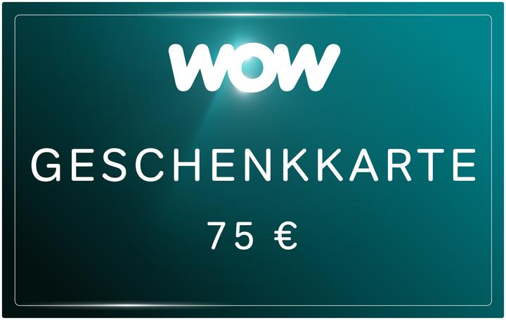 WOW TV Streaming Geschenkkarte (75 EUR)