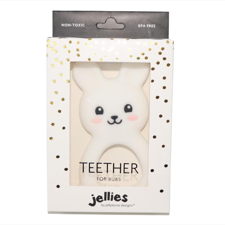 Immagine prodotto Jellystone Designs Coniglietto Teether - bianco (JSD0381)