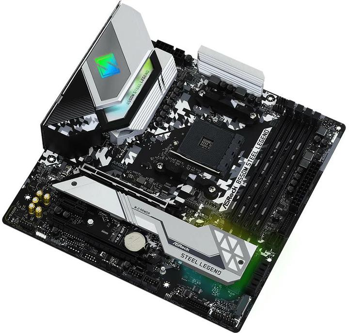 Actual product image AsRock B550M Steel Legend (AM4, AMD B550, mATX)