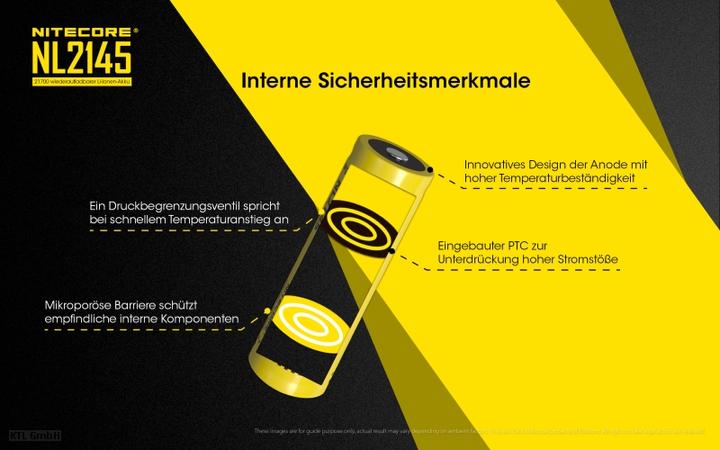 Produktbild Nitecore NL2145 (21700, 4500 mAh)