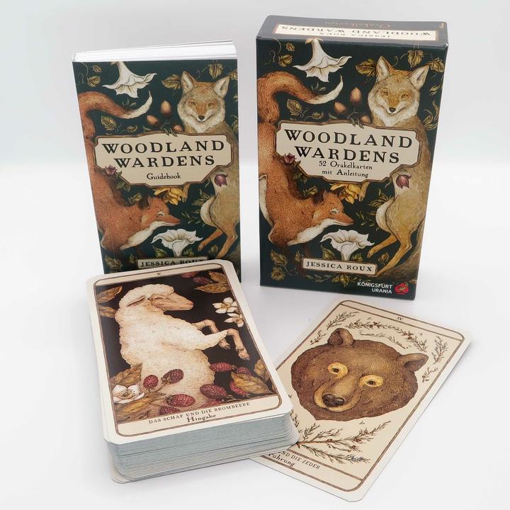 Image du produit Woodland Wardens: 52 Orakelkarten mit Booklet (Allemand, Jessica Roux, 2023)