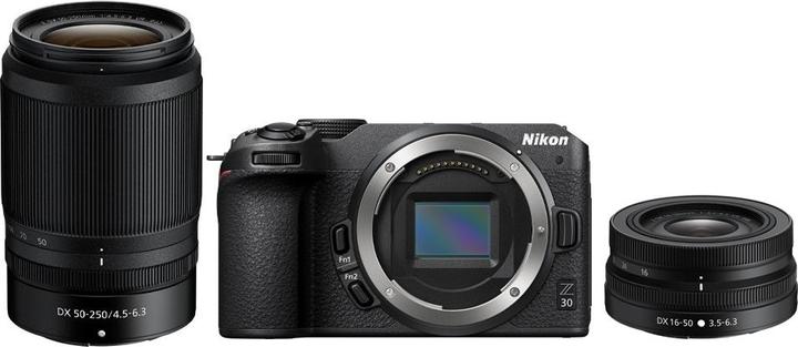 Produktbild Nikon Z 30 Kit (16–50 mm + 50–250 mm VR) (16 - 50 mm, 20.90 Mpx, DX)
