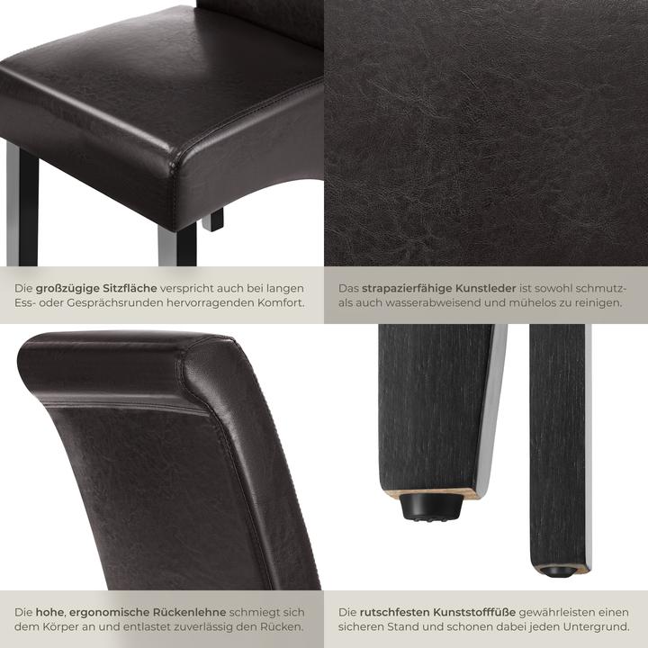 Actual product image tectake Esszimmerstuhl