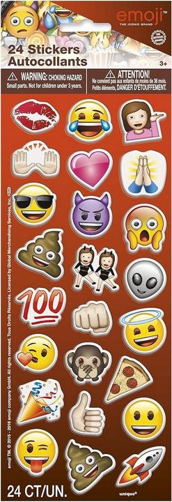 Actual product image Emoji Icons Puffy Stickers (Pack of 24)