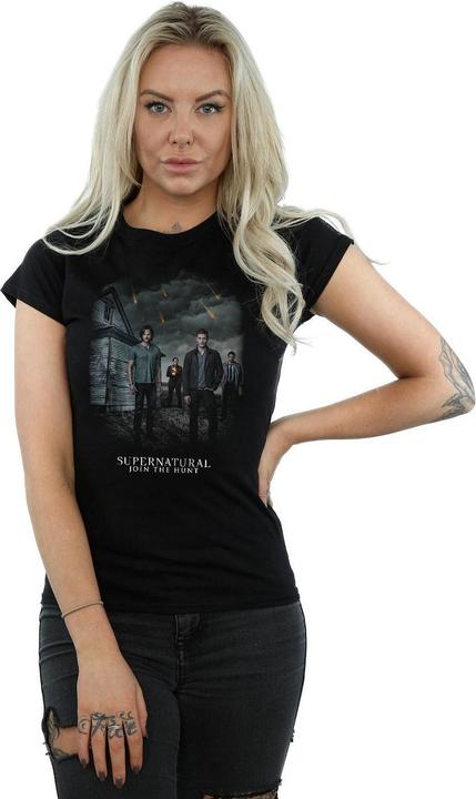 Actual product image Supernatural Womens/Ladies Join The Hunt Meteor Shower Cotton T-Shirt (XXL)