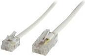 Image du produit MicroConnect RJ11-RJ45 3M M/M Blanc
