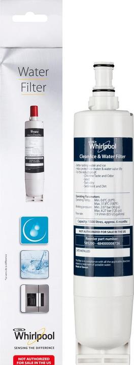 Actual product image Whirlpool C00424824 Fridge Part & Accessories Water Filter Blue, White (1 x)