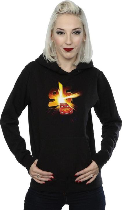 Immagine prodotto Disney Cars Lightning McQueen Burst Felpa con Cappuccio Donna (XL)