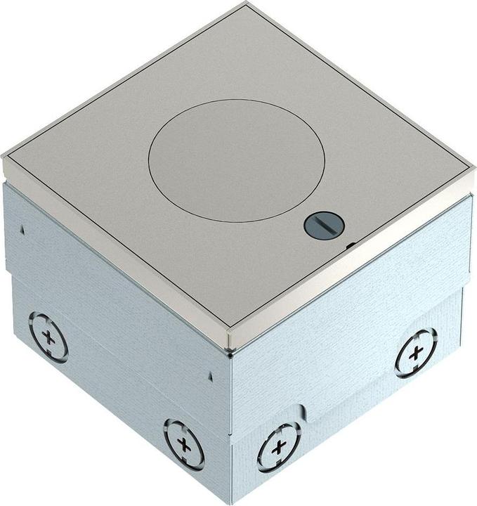 OBO Bettermann OBO UDHOME2 VT2 V Bodensteckdose mit Tubus, 2fach VDE-Steckdose