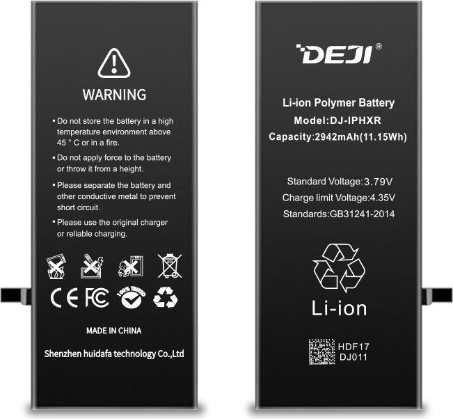 Actual product image DEJI Spare battery normal capacity 2942mAh
