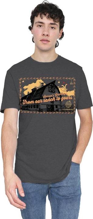 Actual product image Yellowstone Unisex Adult Seasons Greetings From The Christmas T-Shirt (M)