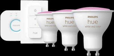 Actual product image Philips Hue White & Color Ambiance starter kit (GU10, 5.70 W, 350 lm, 3 x, G)