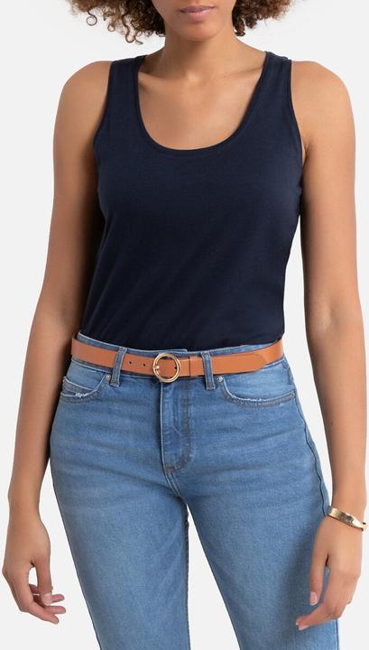Actual product image La Redoute Collections Sleeveless top with swimmer back (S)