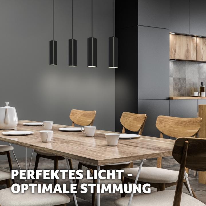 Actual product image tectake Pendant light Lumea, 4-flame, length-adjustable cables (GU10)