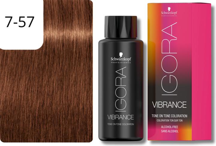 Immagine prodotto Schwarzkopf Professional IGORA Vibrance Hair Tint NUOVO (7-57 Biondo medio Rame dorato)