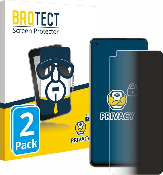 Produktbild BROTECT Sichtschutzfolie Anti-Spy Privacy Folie Blaulicht-Schutz (2 Stück, Oppo Reno 8)