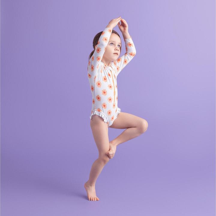 Actual product image Swim Essentials Swimming costume long sleeve Flower Hearts size 86/92 (92)