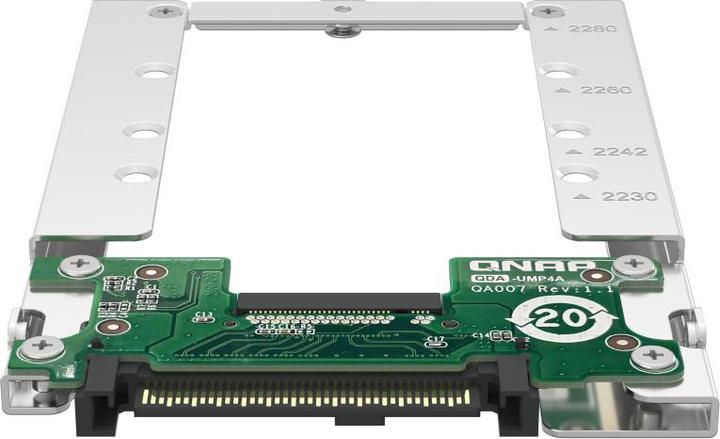 Image du produit QNAP QDA-UMP4A Adaptateur U.2 NVMe vers M.2 NVMe SSD PCIe 7mm