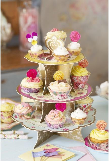 Actual product image TALKING TABLES Truly Scrumptious Cake Stand Flowers