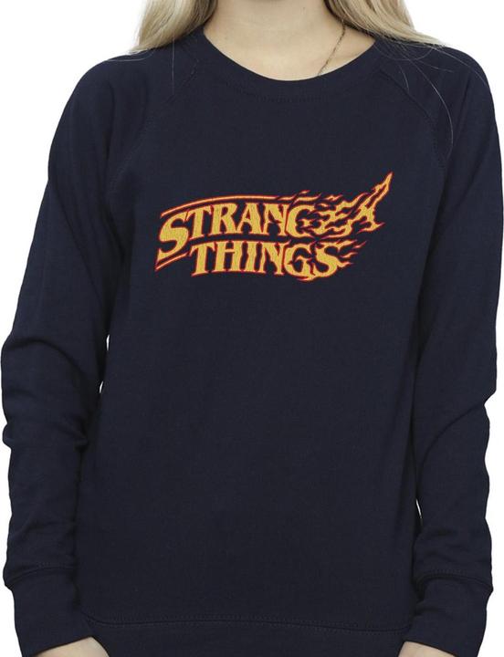 Immagine prodotto Netflix Stranger Things Logo Breaking Felpa Donna (4XL)