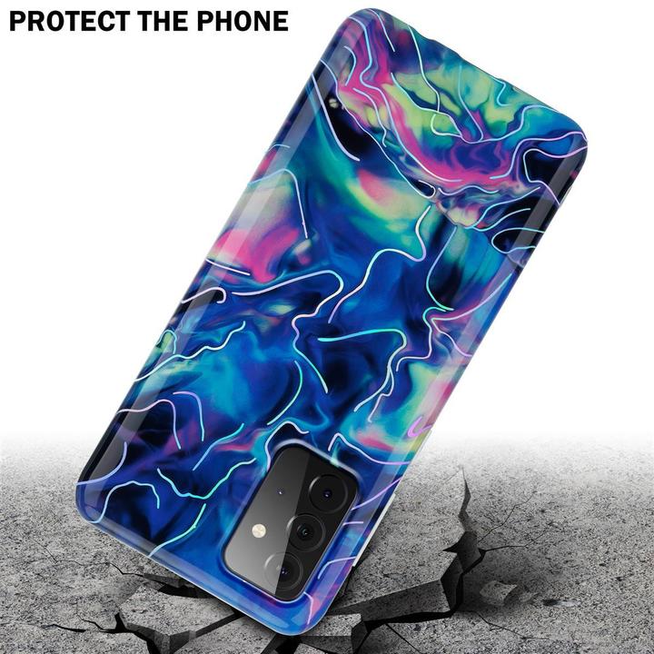 Actual product image Cadorabo IMD TPU Colorful Marble Cover (Samsung Galaxy A72)