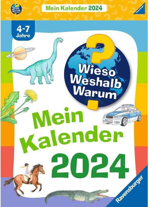 Ravensburger Wieso? Weshalb? Warum?: Mein Kalender 2024 (Deutsch, Dela Kienle, 2023)