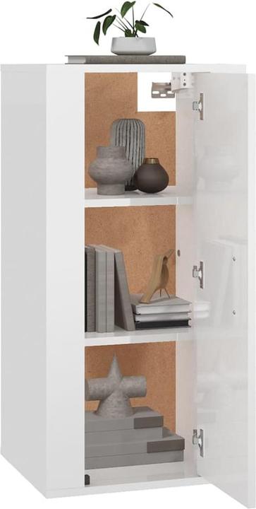Immagine prodotto VidaXL TV-Wandschrank Hochglanz-Weiss 40x34,5x80 cm,Farbe
