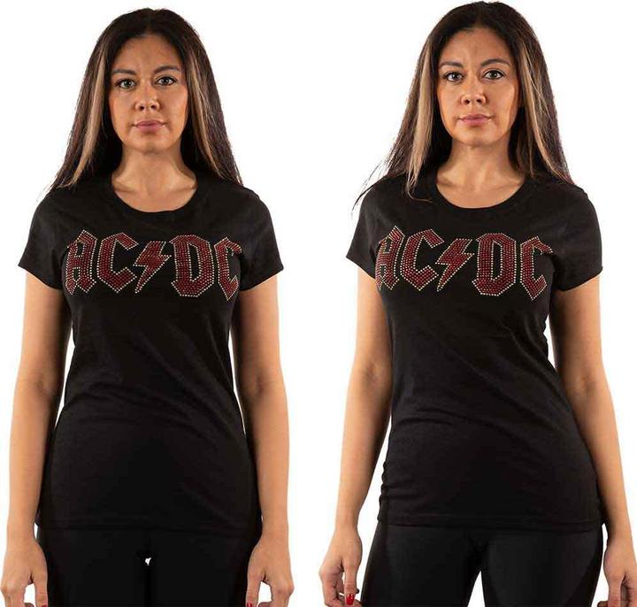 AC/DC Full Colour Logo Diamante (Girlie)