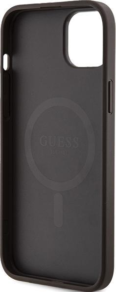 Produktbild Guess GUHMP14SG4GFRW iPhone 14 / 15 / 13 6.1" brązowy/brown hardcase 4G Collection Leather Metal Log (Apple iPhone 14)