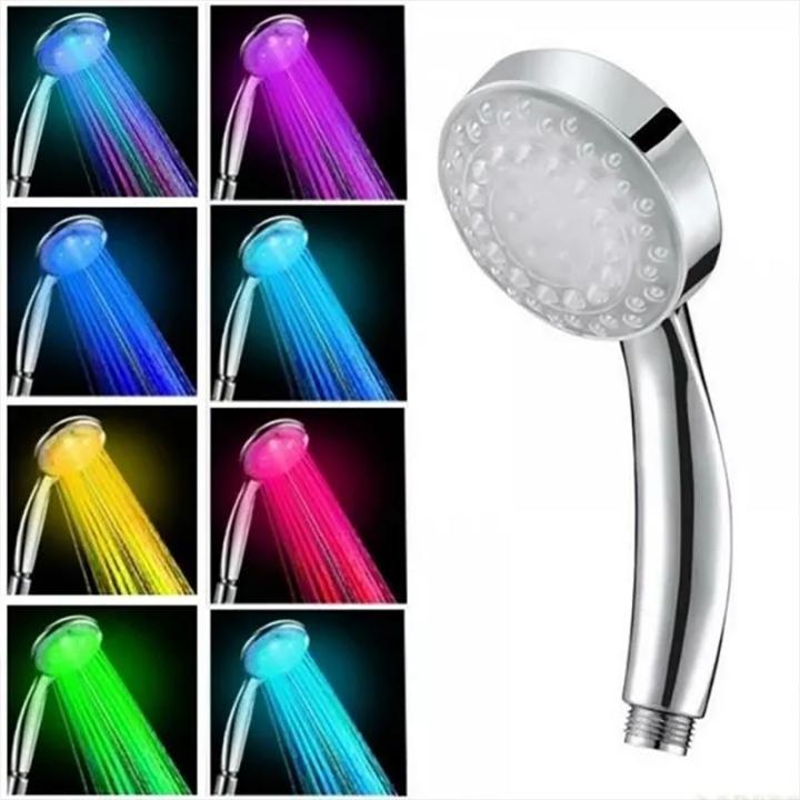Cbx Pomme de douche LED, pomme de douche 7 couleurs (7 Types de jets)