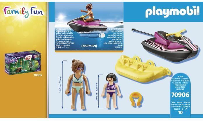 Produktbild Playmobil Starter Pack Wasserscooter mit Bananenboot (70906, Playmobil Family Fun)