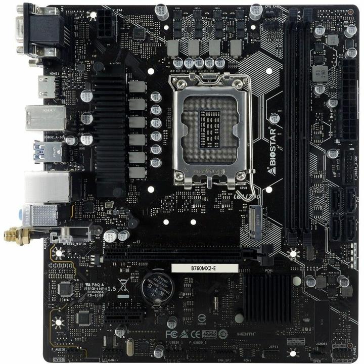Biostar B760MX2-E (LGA 1700, Intel B760, mATX)