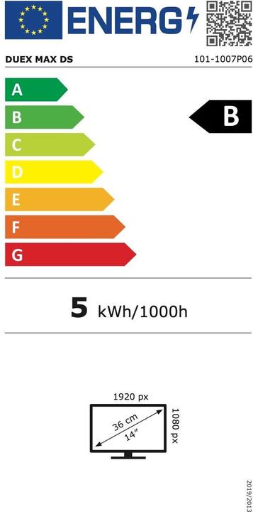 Etichetta energetica Mobile Pixels Duex Max DS (1920 x 1080 pixel, 14.10")