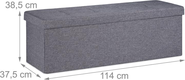 Image du produit Relaxdays Coffre-de-rangement (114 cm)