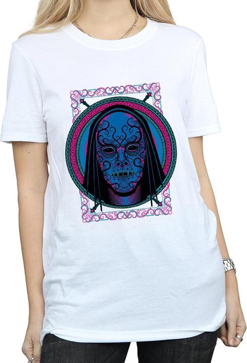 Image du produit - T-shirt NEON DEATH EATER MASK - Femme (XL)