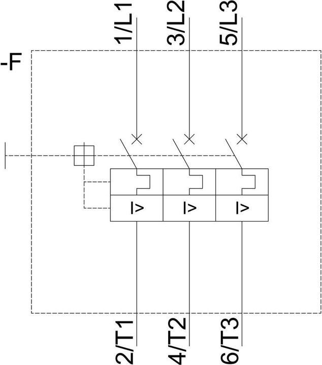 Actual product image Siemens Circuit breaker for motor protection 10a