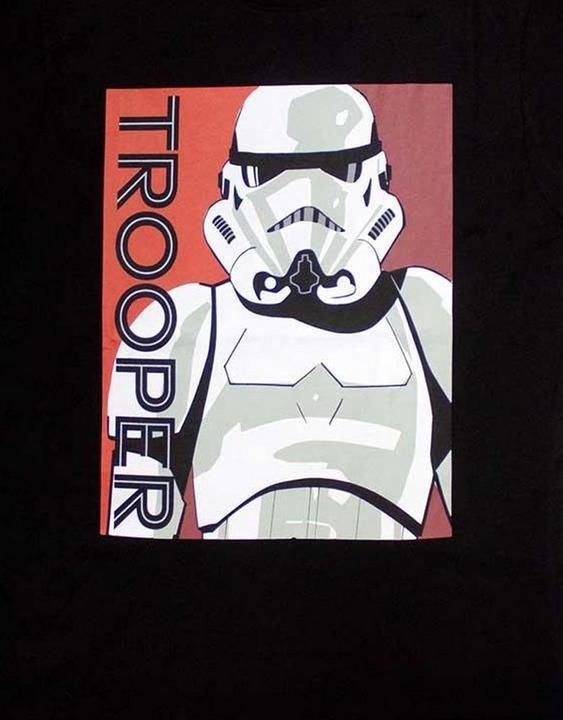 Actual product image Star Wars Unisex Adult Trooper Card T-Shirt (S)